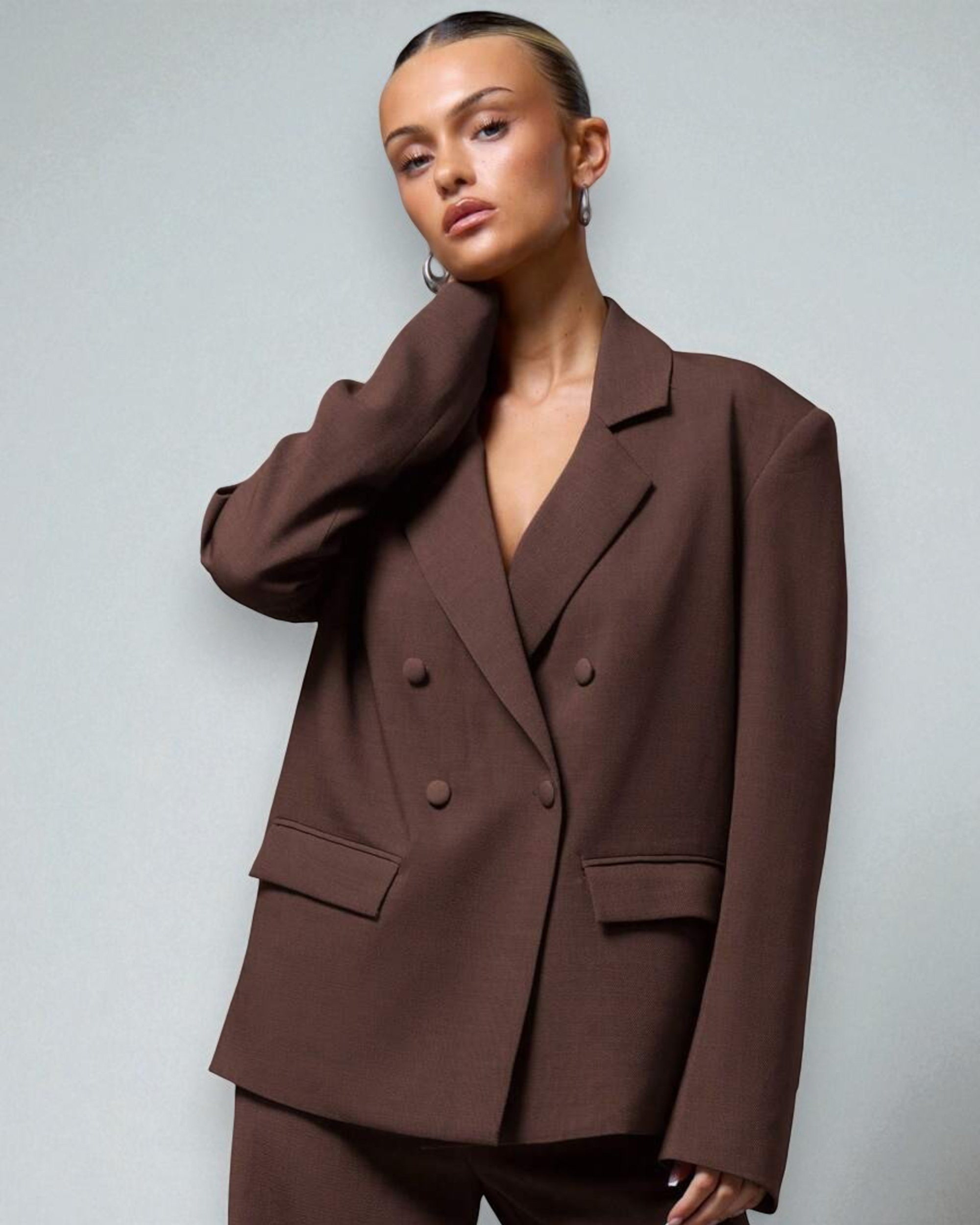 Liora™ | Double-Breasted Oversized Blazer